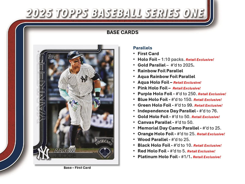 Topps MLB Baseball Series 1 2025 - Mega Box