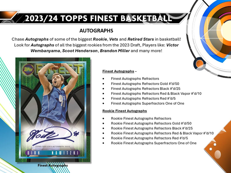 Topps Finest Basketball 2023/24 - Hobby Box