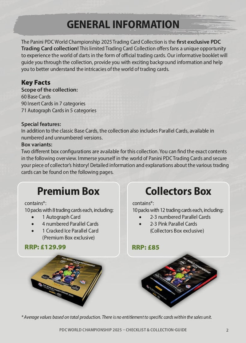 Panini PDC World Championship Dart 2025 - Collectors Box