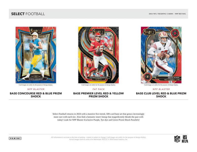 Panini Select NFL Football 2024 - Fat Pack