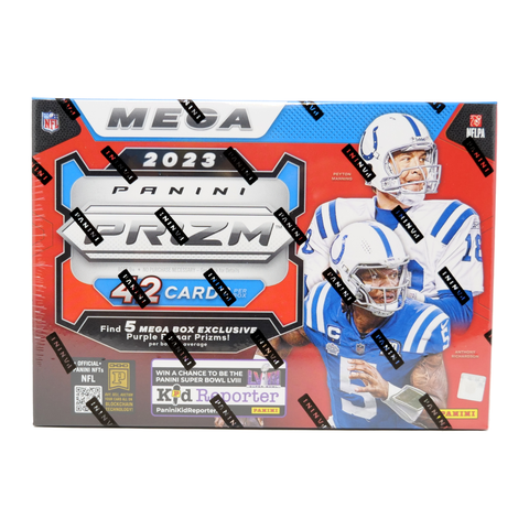 Panini Prizm NFL Football 2023 - Hobby Mega Box (Purple Pulsar)
