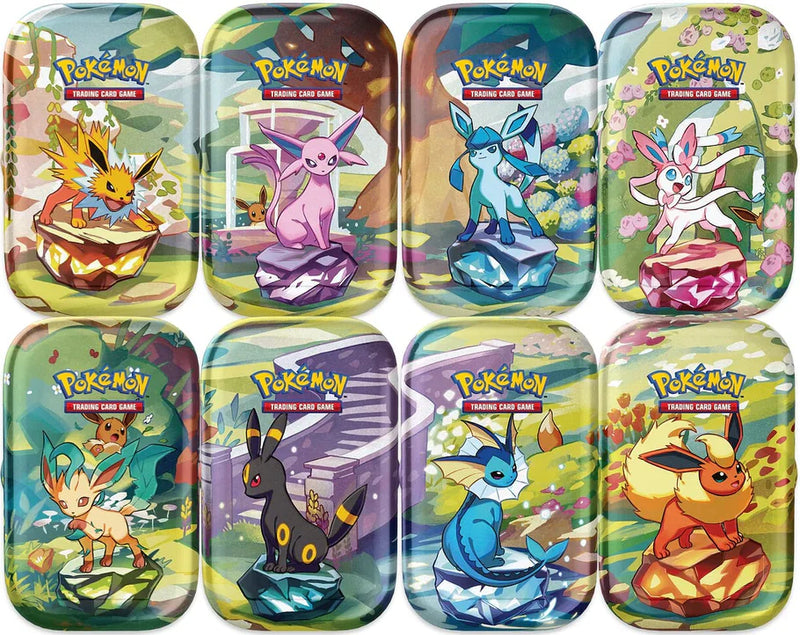 Pokemon Prismatic Evolutions - Random Mini Tin