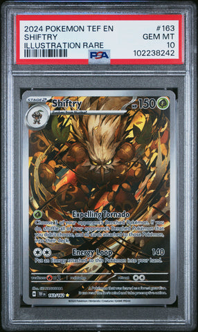 Shiftry [Illustration Rare] #163 PSA 10 [Temporal Forces 2024]