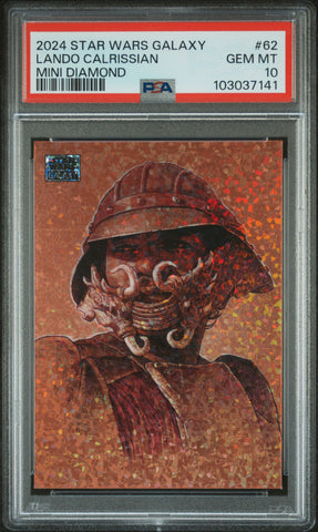 Lando Calrissian [Mini Diamond] #62 PSA 10 [Topps Chrome Star Wars Galaxy 2024]
