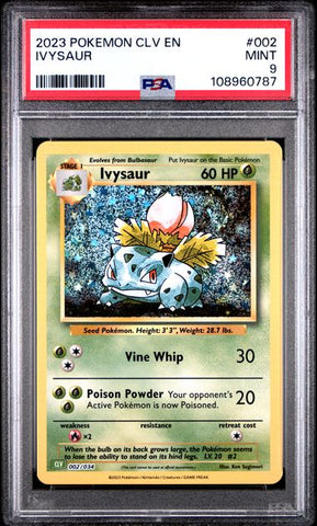 Ivysaur #2 PSA 9 [Pokemon CLV Trading Card Game Classic 2023]