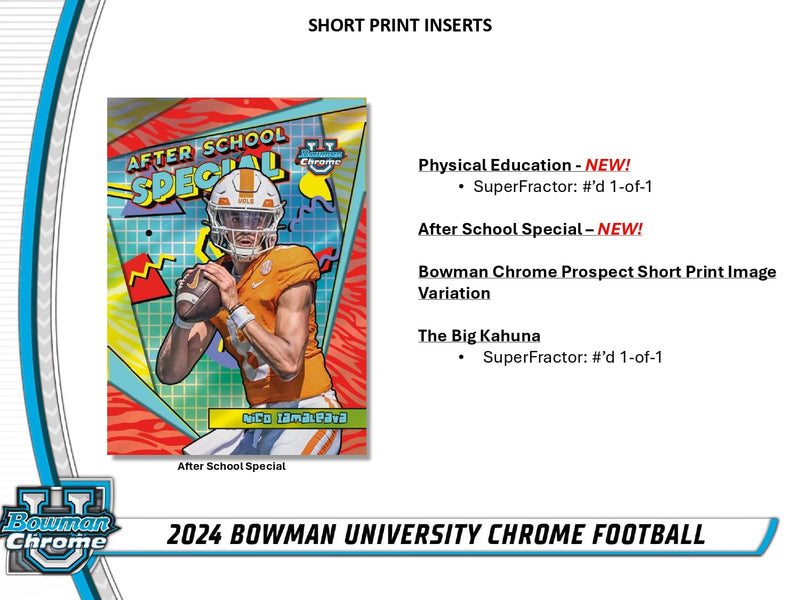 Topps Chrome Bowman University Football - Jumbo Box