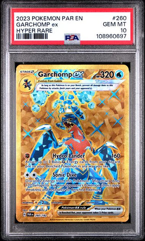 Garchomp Ex [Hyper Rare] #260 PSA 10 [Pokemon Paradox Rift 2023]