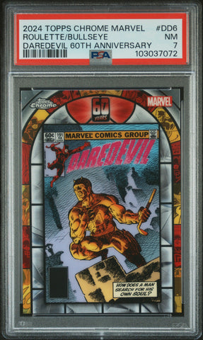 Roulette/Bullseye #DD6 PSA 7 [Topps Chrome Marvel Daredevil 60Th Anniversary 2024]