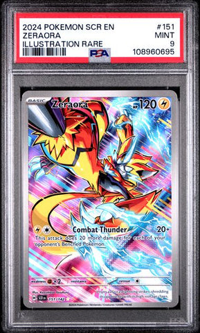 Zeraora [Illustration Rare] #151 PSA 9 [Pokemon Stellar Crown 2024]