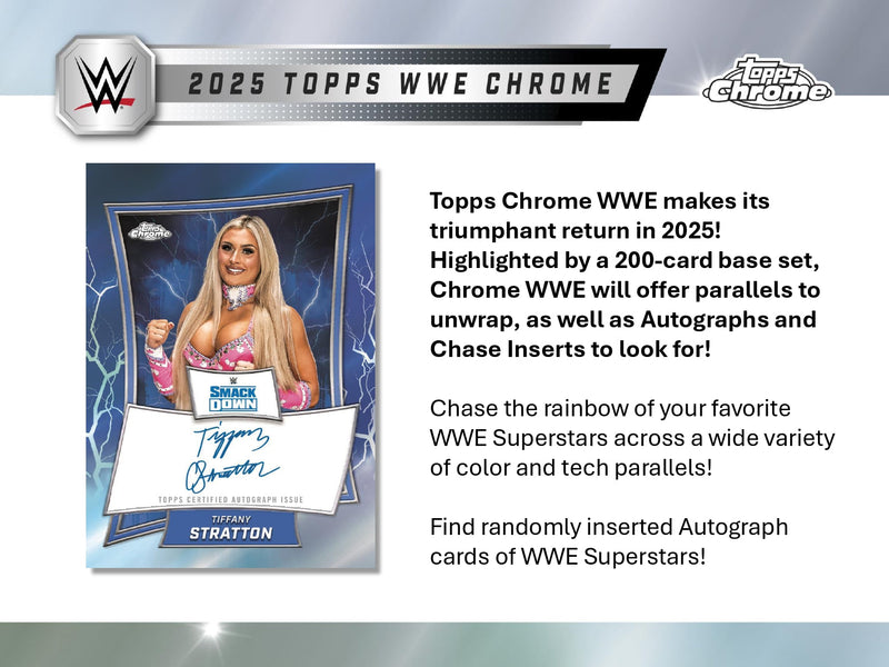 Topps Chrome WWE 2025 - Mega Box