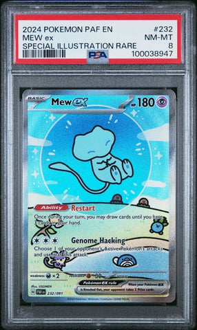 Mew Ex #232 [Special Illustration Rare] PSA 8 [Pokemon Paldean Fates 2024]