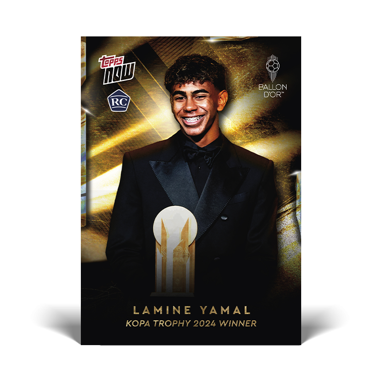 Topps Now Lamine Yamal 2024 Kopa Trophy Winner Ballon d’Or Base Kort