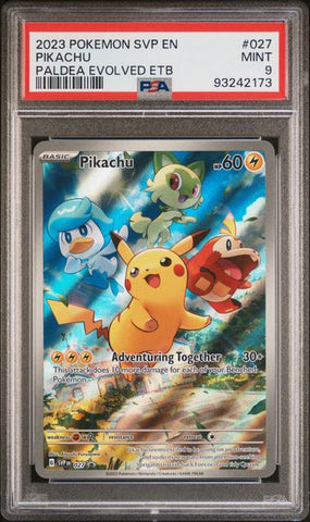 Pikachu #027 PSA 9 [Scarlet & Violet Promos]