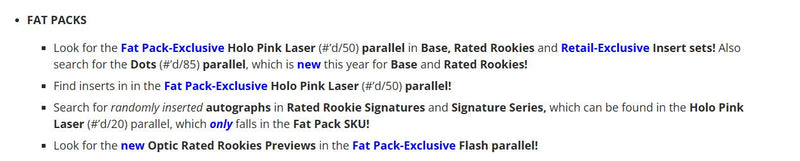 Panini Donruss NBA Basketball 2024/25 - Fat Pack Display