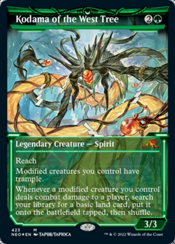 Kodama of the West Tree (Showcase) (Foil Etched) [Kamigawa: Neon Dynasty]
