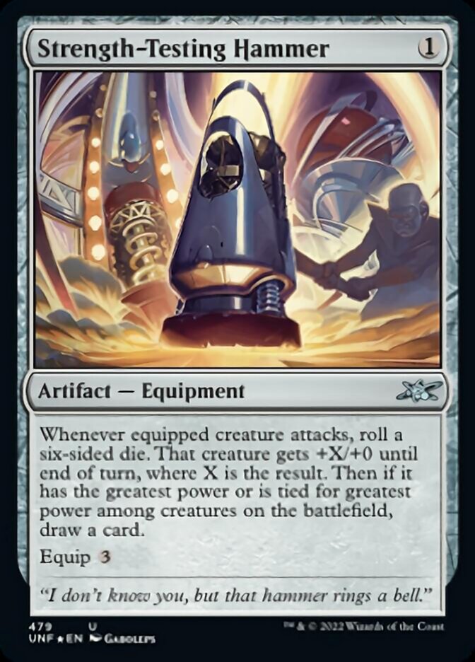 Strength-Testing Hammer (Galaxy Foil) [Unfinity]