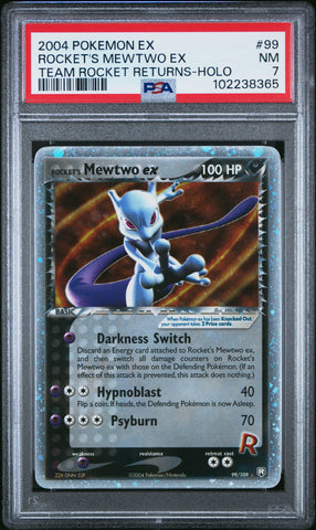 Rocket'S Mewtwo Ex [Team Rocket Returns-Holo] #99 PSA 7 [Ex Team Rocket Returns 2004]