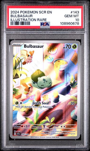 Bulbasaur [Illustration Rare] #143 PSA 10 [Pokemon Stellar Crown 2024]
