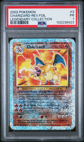 Charizard Reverse Holo [Legendary Collection] #3 PSA 1 [Legendary Collection 2002]