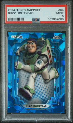 Buzz Lightyear #64 PSA 9 [Topps Chrome Disney Sapphire Edition 2024]
