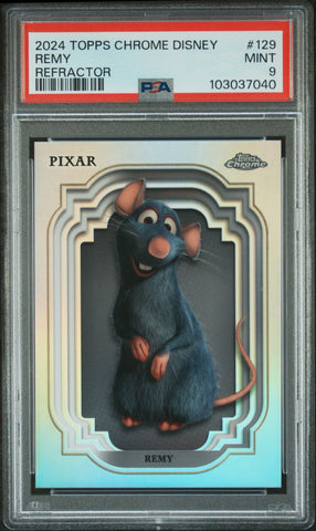 Remy [Refractor] #129 PSA 9 [Topps Chrome Disney 2024]