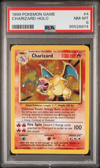 Charizard #4 PSA 8 [Base Set]