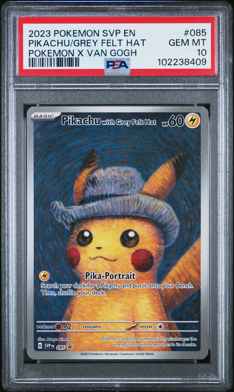 Pikachu With Grey Felt Hat [Pokemon X Van Gogh]