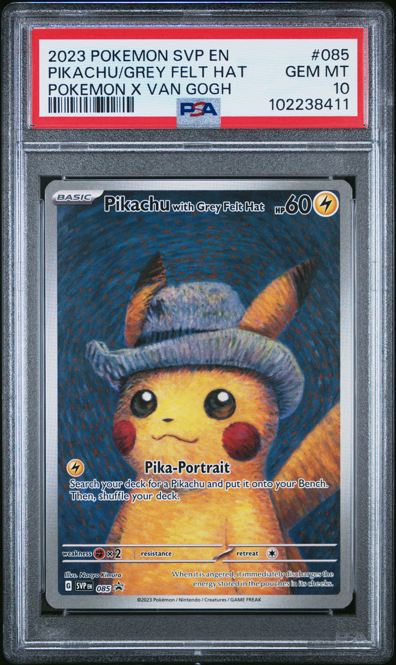 Pikachu With Grey Felt Hat [Pokemon X Van Gogh]