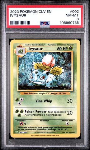 Ivysaur #2 PSA 8 [Pokemon CLV Trading Card Game Classic 2023]