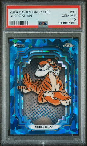 Shere Khan #31 PSA 10 [Topps Chrome Disney Sapphire Edition 2024]