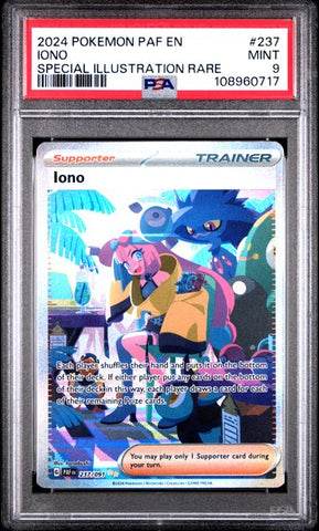 Iono [Special Illustration Rare] #237 PSA 9 [Pokemon Paldean Fates 2024]