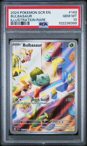 Bulbasaur [Illustration Rare] #143 PSA 10 [Stellar Crown 2024]