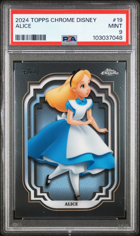 Alice #19 PSA 9 [Topps Chrome Disney 2024]