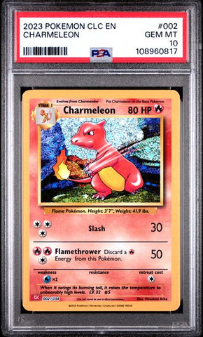 Charmeleon #2 PSA 10 [Pokemon CLC Trading Card Game Classic 2023]