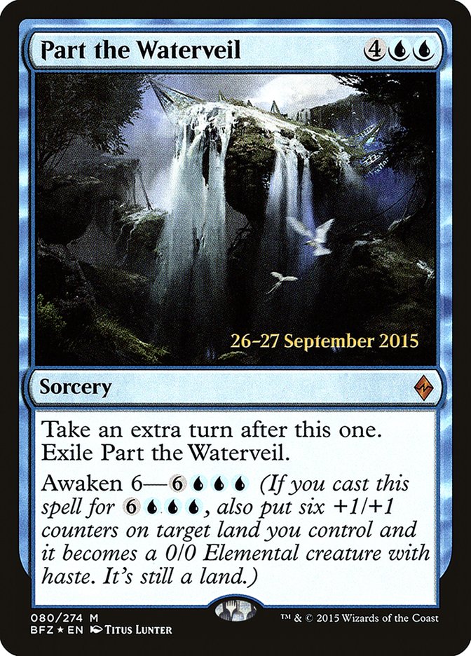 Part the Waterveil (Prerelease Promo) [Battle for Zendikar Prerelease Promos]