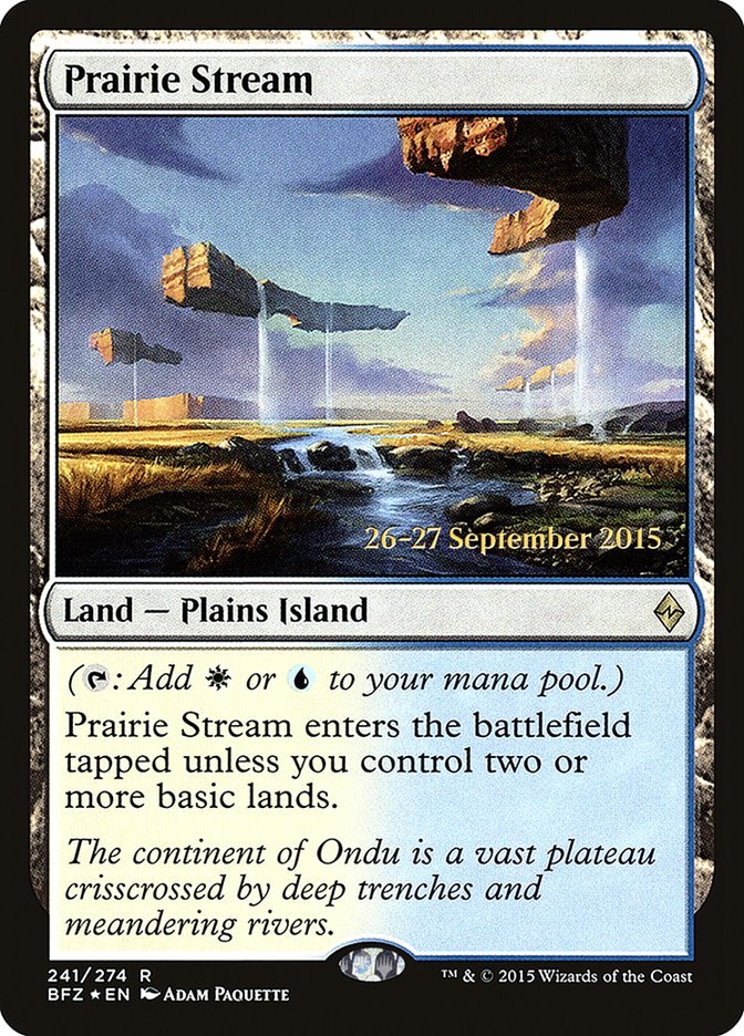 Prairie Stream (Prerelease Promo) [Battle for Zendikar Prerelease Promos]