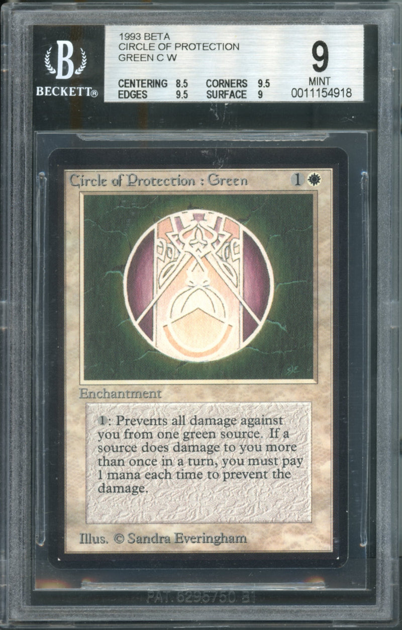 Circle of Protection: Green BGS 9B [Limited Edition Beta]