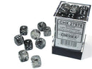 Borealis™ - 12mm d6 Light smoke/silver Luminary Dice Block forside