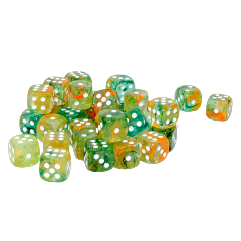Nebula™ – 12mm d6 Spring/white Luminary Dice Block™