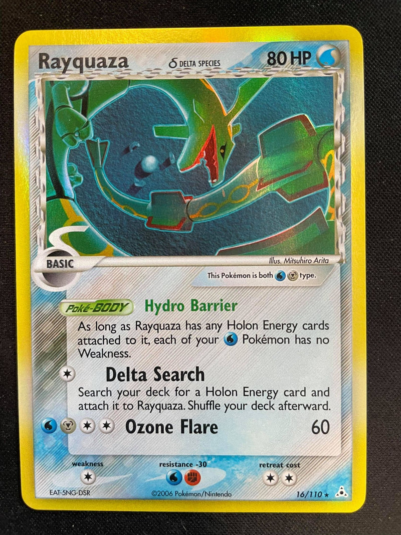 EX Holon Phantoms Rayquaza δ Delta Species HOLO [Hydro Barrier] [HP 16]