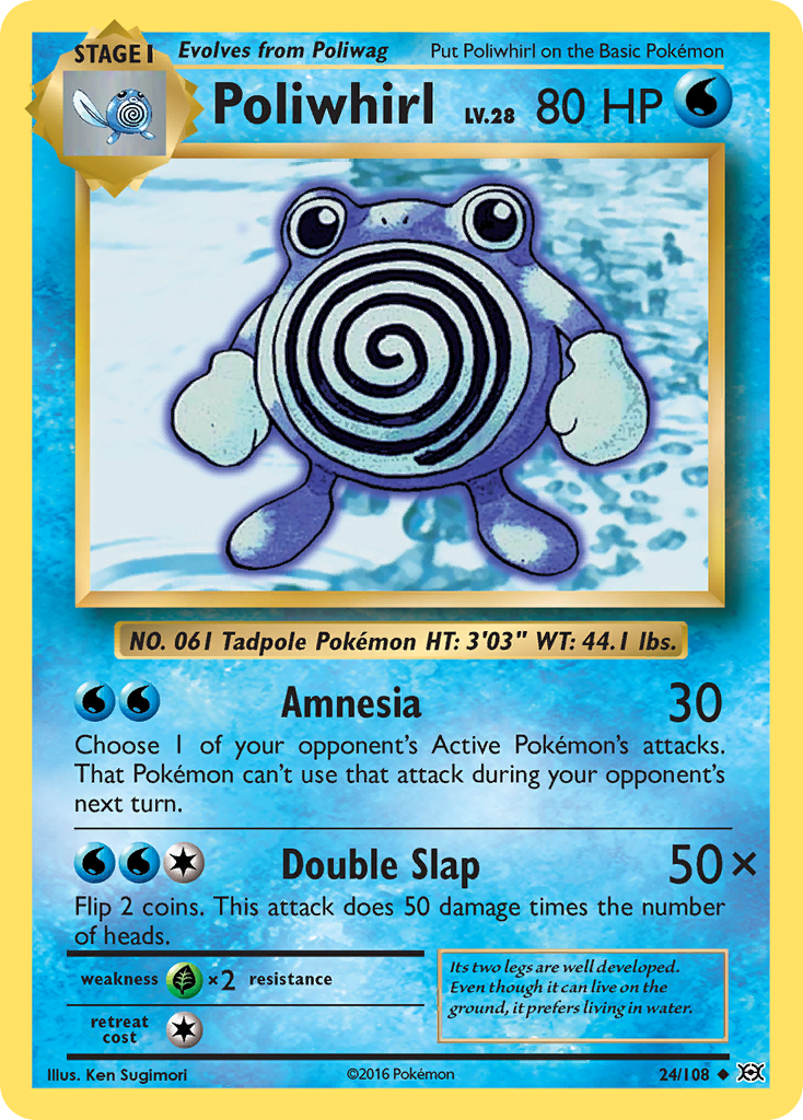 Poliwhirl (24/108) [XY: Evolutions]