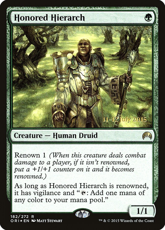 Honored Hierarch [Magic Origins Prerelease Promos]
