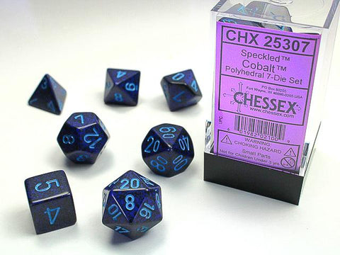 Speckled – Polyhedral Cobalt™ 7-Die Set forside