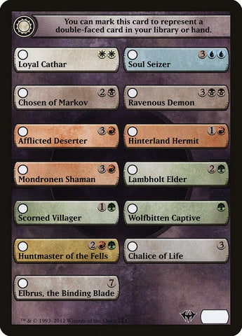 Checklist Card - Dark Ascension [Dark Ascension Tokens]