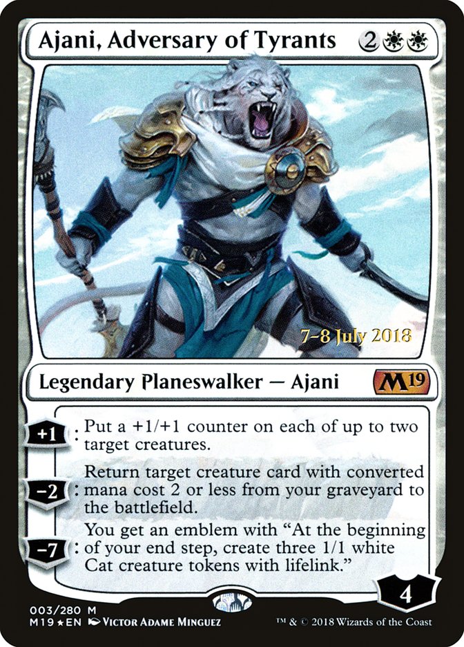 Ajani, Adversary of Tyrants [Core Set 2019 Promos]