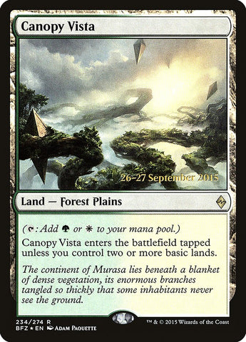 Canopy Vista (Prerelease Promo) [Battle for Zendikar Prerelease Promos]
