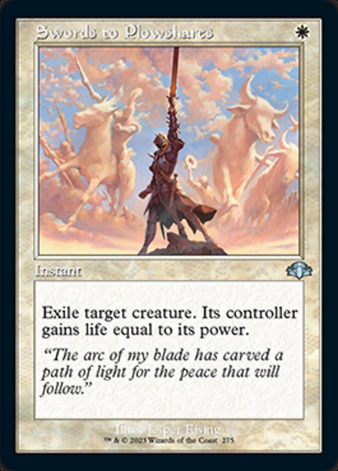 Swords to Plowshares (Retro) [Dominaria Remastered]