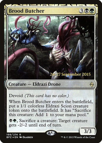 Brood Butcher (Prerelease Promo) [Battle for Zendikar Prerelease Promos]