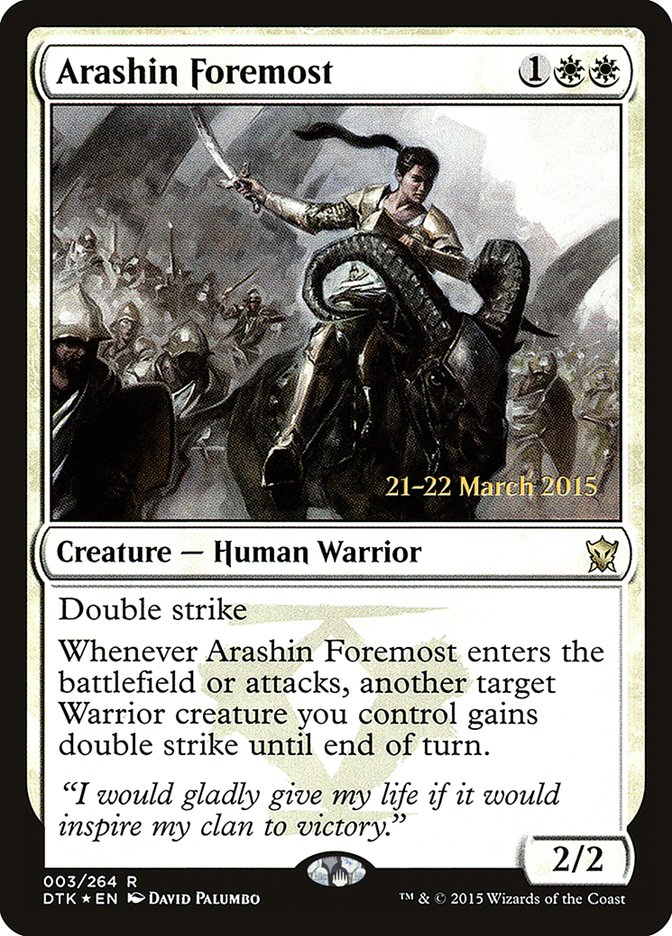 Arashin Foremost [Dragons of Tarkir Promos]