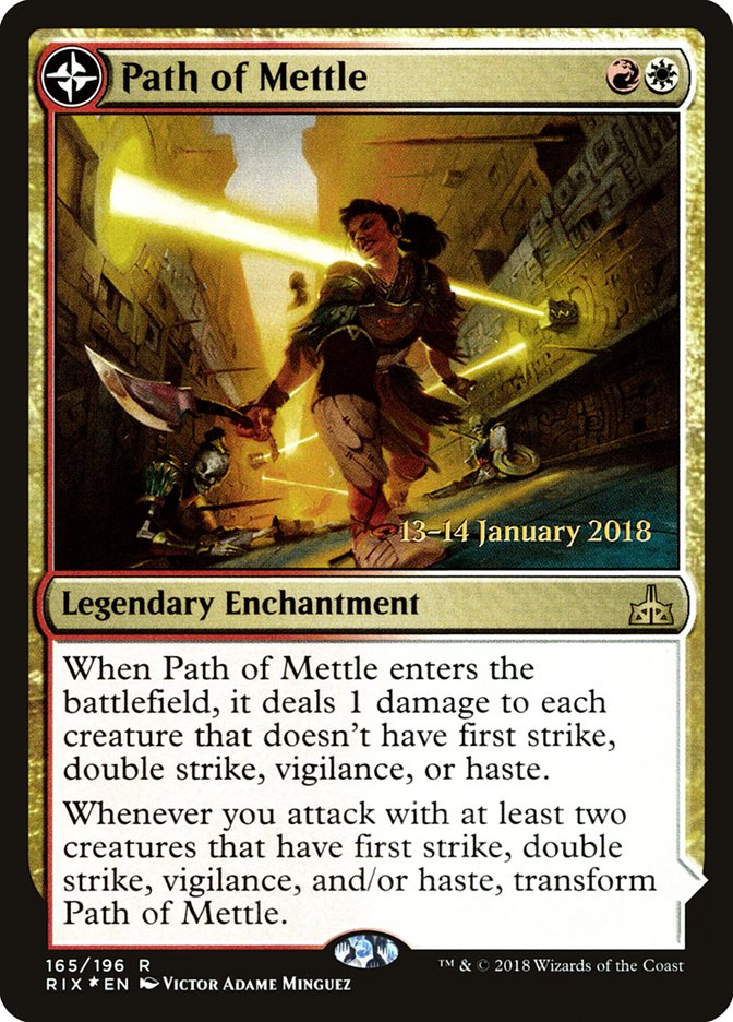 Path of Mettle // Metzali, Tower of Triumph [Rivals of Ixalan Promos]